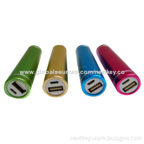 Power Bank, 2,600mAh for iPad/iPhone, with Micro Colors Optional, 3 LED Light Indicators 1 Piece MOQ
